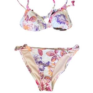 Nanette Lepore swim Azalea adjustable bikini set size 10